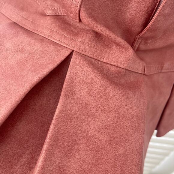 Fashion Nova Ryla Washed Faux Leather Mini Skirt Small - Picture 6 of 9